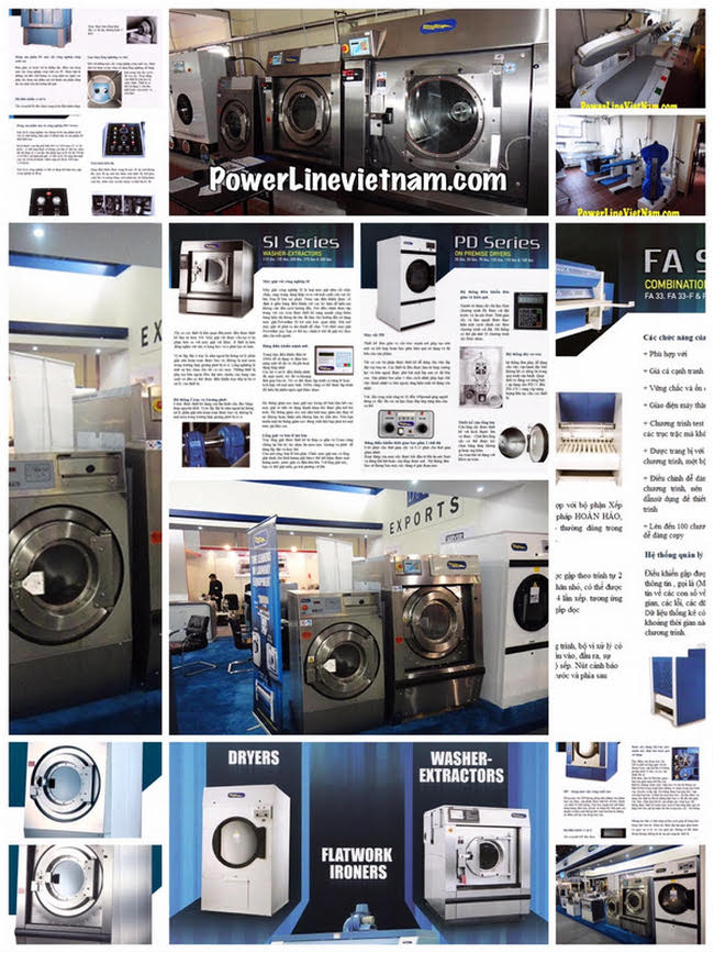 Máy giặt công nghiệp Mỹ PowerLine USA